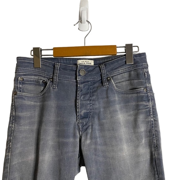 Jack & Jones Men's Slim Fit Button-Fly Denim Jeans - Picture 2 of 12